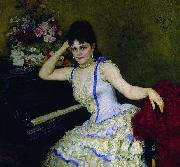 Portrait of pianist and professor of Saint-Petersburg Conservatory Sophie Menter.